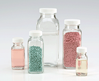 French Square Bottle, Clear